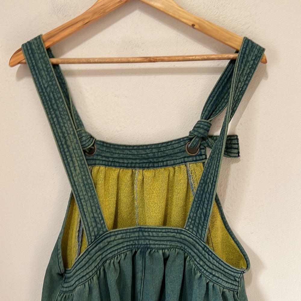 Monthorigin Oversized Green Bib Jean Y2K Overalls - Picture 7 of 9